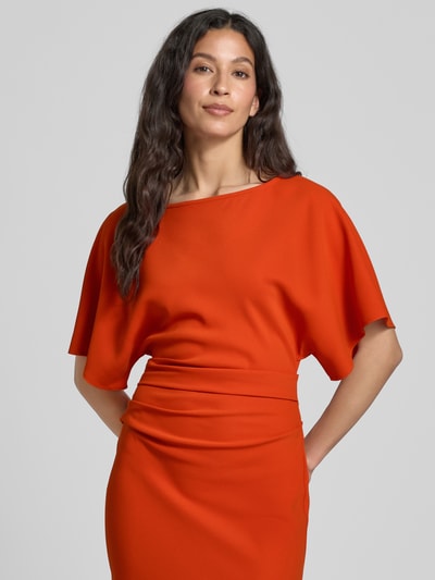 Staud Maxi-jurk met boothals, model 'AMELIE' Oranje - 3