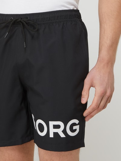 Björn Borg Badehose mit Logo-Print  Schwarz 3