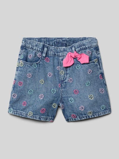 s.Oliver RED LABEL Loose fit korte jeans van puur katoen Marineblauw - 1