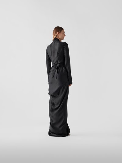 Rick Owens Kleid mit Wickel-Optik Schwarz 5
