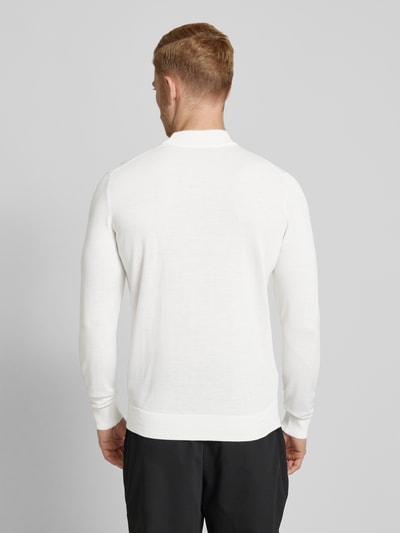 Strellson Gebreide pullover met ribboorden, model 'Marek' Offwhite - 5