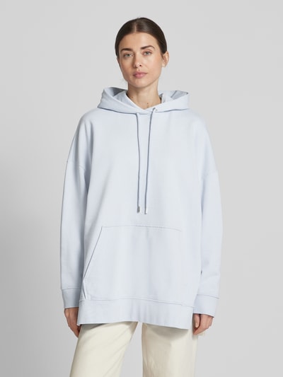 Marc O'Polo Oversized Hoodie aus reiner Baumwolle mit Seitenschlitzen Hellblau 4