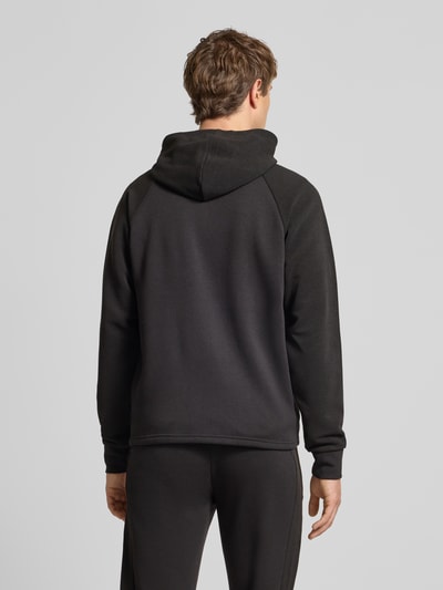 Jack & Jones Regular Fit Sweatjacke mit Logo-Print Modell 'Thatcher' Black 5