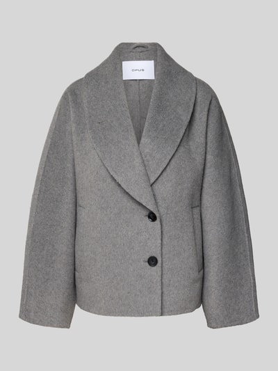 OPUS Jacke aus Woll-Mix Modell 'Hillwa' Hellgrau 2