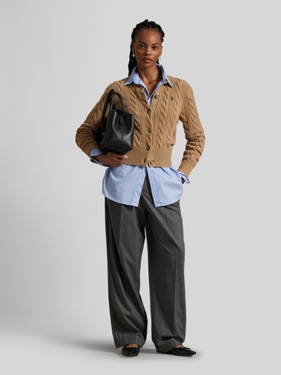 Polo Ralph Lauren Regular Fit Strickjacke aus Wolle mit Kaschmir-Anteil Camel 1