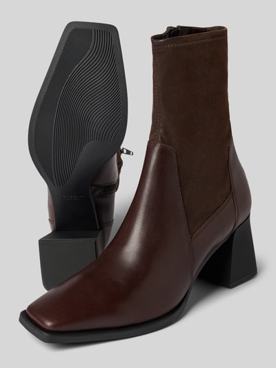 Vagabond Laarsjes met gestructureerde zool, model 'HEDDA' Chocoladebruin - 4