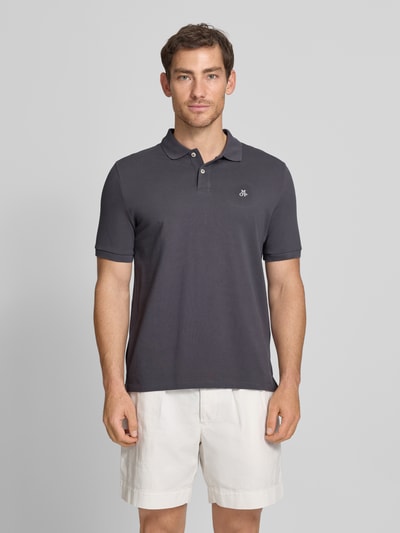 Marc O'Polo Regular Fit Poloshirt aus reiner Baumwolle Mittelgrau 4