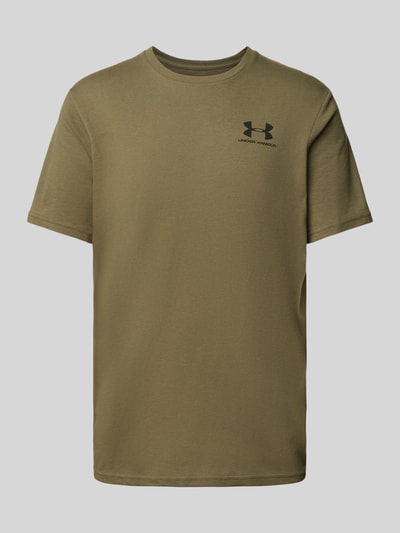 Under Armour T-Shirt mit Label-Print Modell 'SPORTSTYLE' Oliv 2