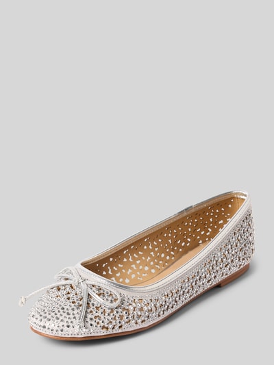 ALMA EN PENA Ballerinas mit Strasssteinbesatz Silber 1
