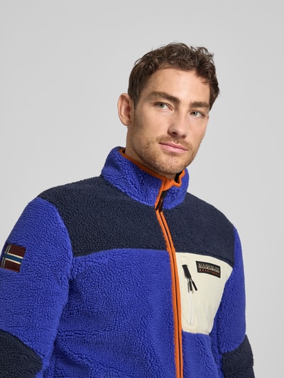 Napapijri Fleecejacke mit Reißverschlusstaschen Modell 'YUPIK' Royal 3