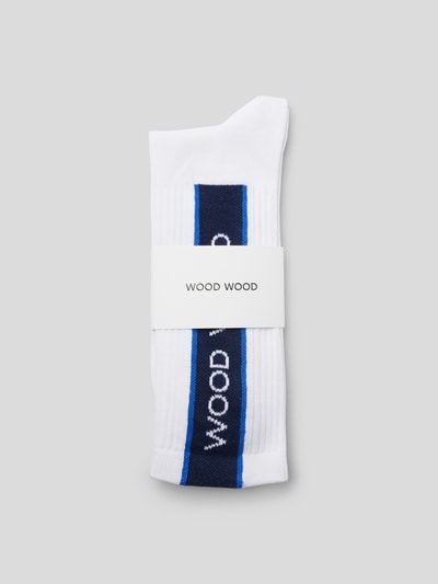 WOOD WOOD Socken mit Label-Print Weiss 3