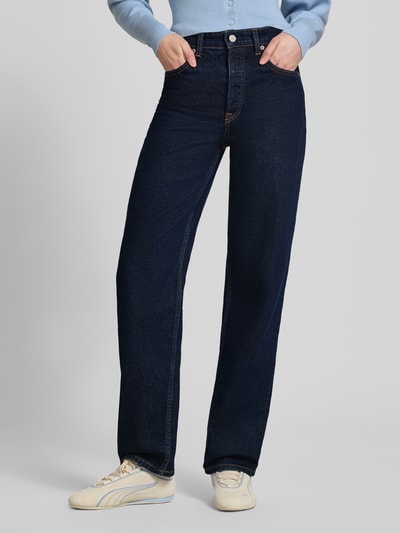 Tommy Jeans Slim Fit Straight Leg Jeans aus Baumwoll-Mix  Dunkelblau 4