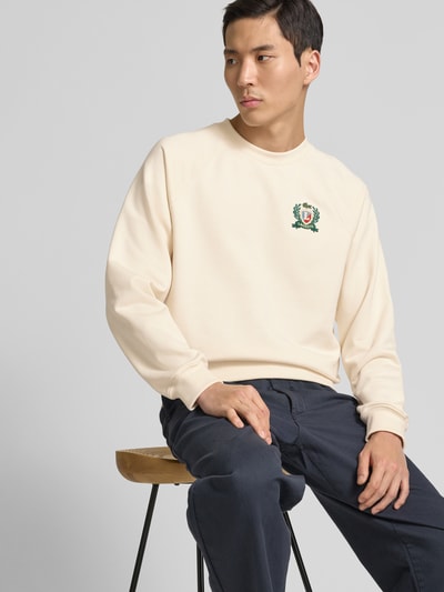 Lacoste Sweatshirt met logobadge Offwhite - 3