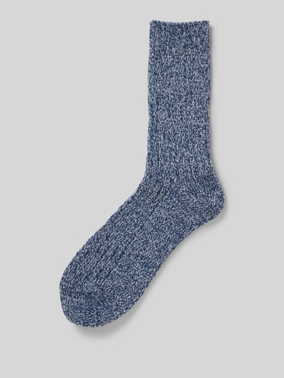 camano Socken mit geripptem Abschluss Marine 1