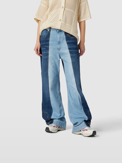 Dodo bar Or Loose Fit Jeans in Two-Tone-Machart Jeansblau 4