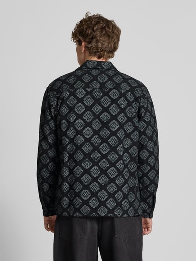 Jack & Jones Slim fit vrijetijdsoverhemd met borstzak, model 'AZTEK' Zwart - 5