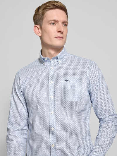 Fynch-Hatton Regular Fit Freizeithemd mit Button-Down-Kragen Eisblau 3