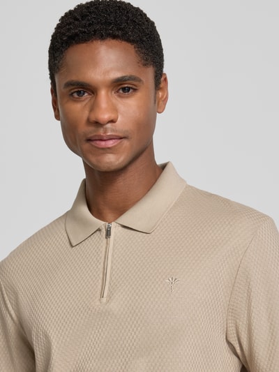 JOOP! COLLECTION Regular Fit Poloshirt mit Strukturmuster Modell 'Tibaris' Beige 3