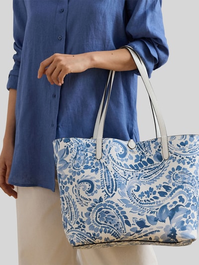 Lauren Ralph Lauren Dwustronna torba shopper z karabińczykiem Biały 5