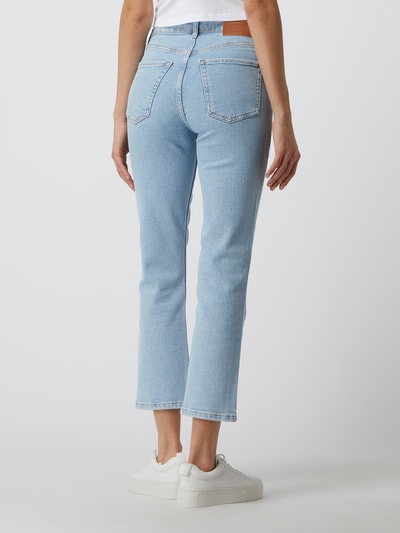 Marc O'Polo Korte straight fit jeans met stretch, model 'Linde' Jeansblauw - 5