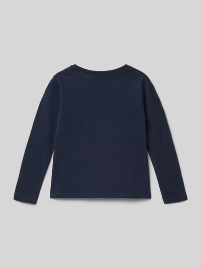 s.Oliver RED LABEL Bluzka z długim rękawem o luźnym kroju z czystej bawełny Granatowy 3