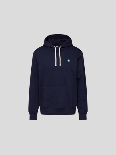 WOOD WOOD Hoodie in melierter Optik Marineblau 2