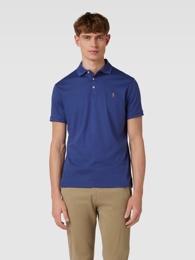 Polo Ralph Lauren Slim Fit Poloshirt mit Logo-Stitching Marine 4
