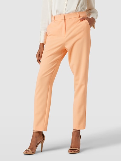 comma Tapered Fit Stoffhose mit Logo-Applikation Apricot 4