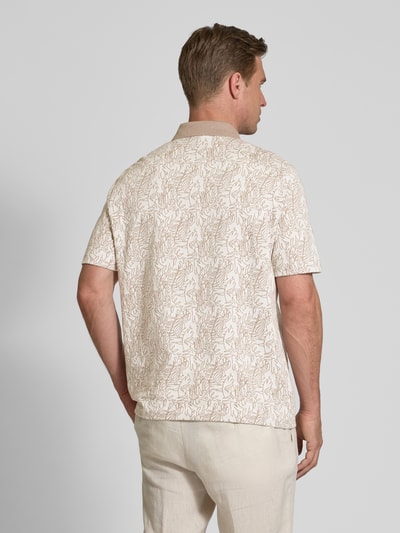 MAERZ Muenchen Poloshirt met ribboorden Ecru - 5