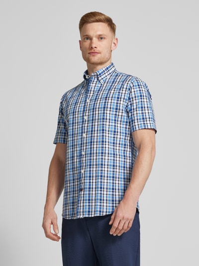 Tommy Hilfiger Regular fit zakelijk overhemd met button-downkraag Bleu - 4