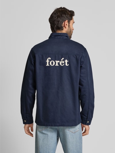 Forét Regular Fit Hemdjacke mit aufgesetzten Taschen Modell 'ROWAN' Marine 5