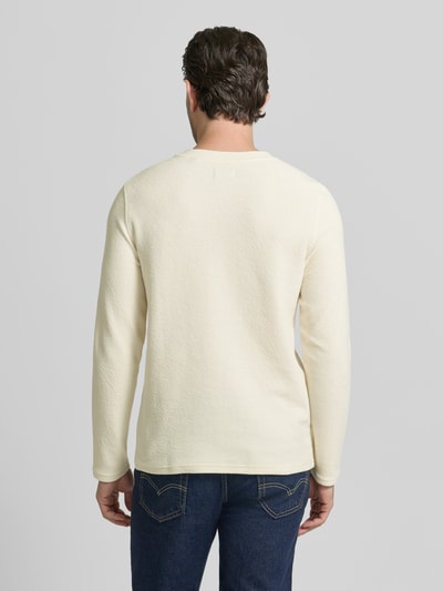 MCNEAL Regular Fit Longsleeve mit Knopfleiste Ecru 5