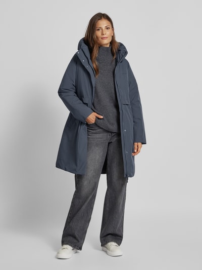 Mazine Parka met capuchon, model 'Lyn' Blauw - 1