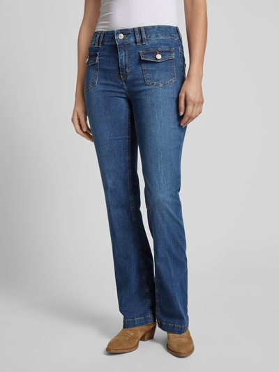 MAC Bootcut jeans met steekzakken Donkerblauw - 4