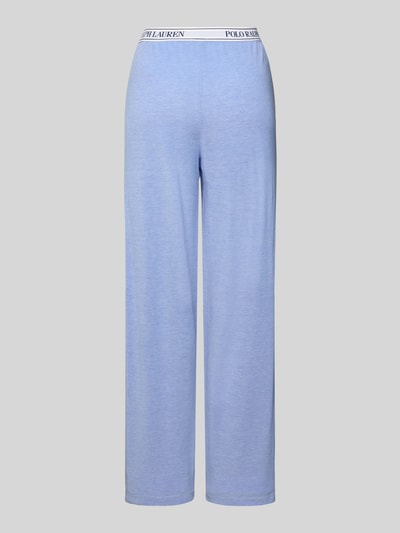 Polo Ralph Lauren Spodnie od piżamy z prostą nogawką i elastycznym pasem z logo Niebieski 3
