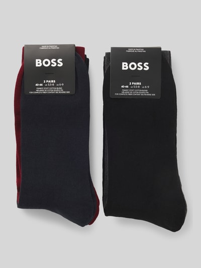 BOSS Socken aus Baumwoll-Mix im 4er-Pack Bordeaux 2