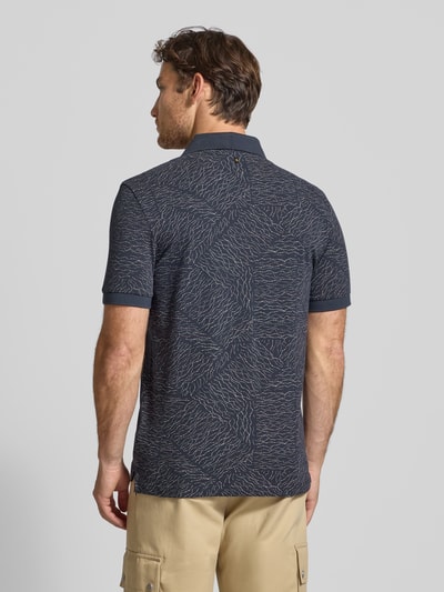 PME Legend Regular Fit Poloshirt aus reiner Baumwolle mit Label-Stitching Marine 5