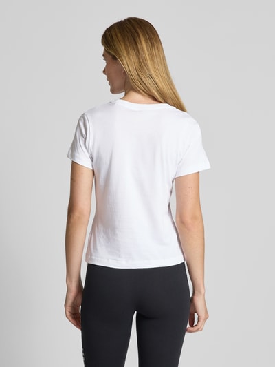Guess Activewear T-Shirt mit Strasssteinbesatz Modell 'NARCISO' Weiss 5