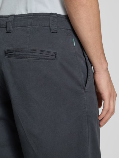 ANNARR Straight leg chino met riemlussen, model 'STORM' Zwart - 3