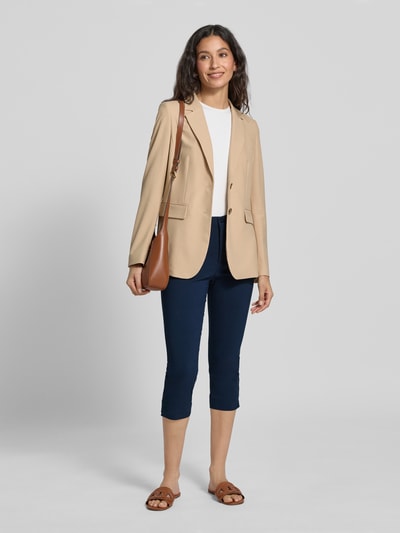 FREE/QUENT Capribroek met Franse steekzakken, model 'Solvej' Marineblauw - 1