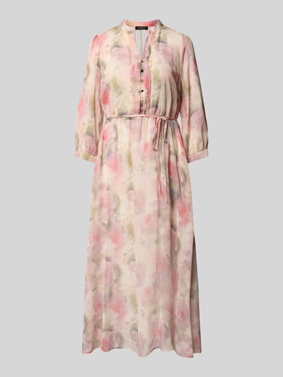 More & More Midikleid mit Tunikakragen und kurzer Knopfleiste Altrosa 2