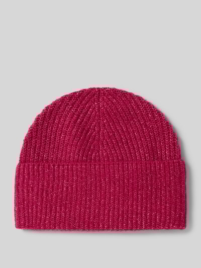 Christian Berg Woman Regular fit muts met wol in gebreide look Fuchsia - 1