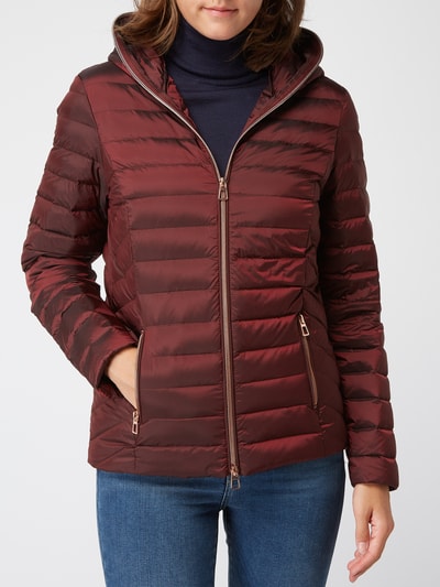 Christian Berg Woman Selection Daunenjacke mit Steppungen und Kapuze Bordeaux Rot 3