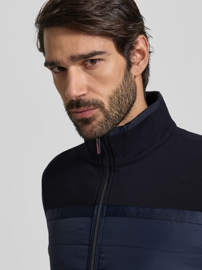 Christian Berg Men Sweatjack met ritssluiting Marineblauw - 3