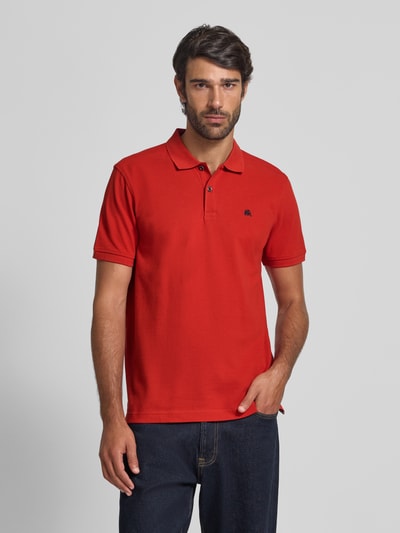 Lerros Poloshirt met labelstitching Rood - 4