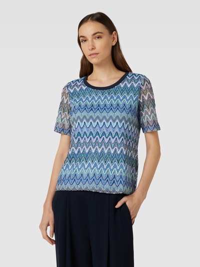 Betty Barclay T-shirt met zigzagmotief Blauw - 4