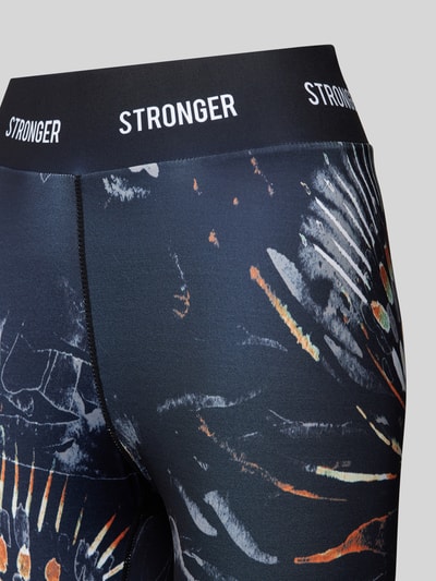 Stronger Leggings mit elastischem Logo-Bund Modell 'Voodoo' BLACK 2