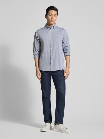 ARMEDANGELS Regular Fit Freizeithemd aus reiner Baumwolle Modell 'QUAASA' Marine 1