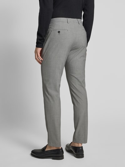 s.Oliver BLACK LABEL Slim Fit Anzughose mit Hahnentritt-Muster Modell 's.O ULTIMATE' Hellgrau 5