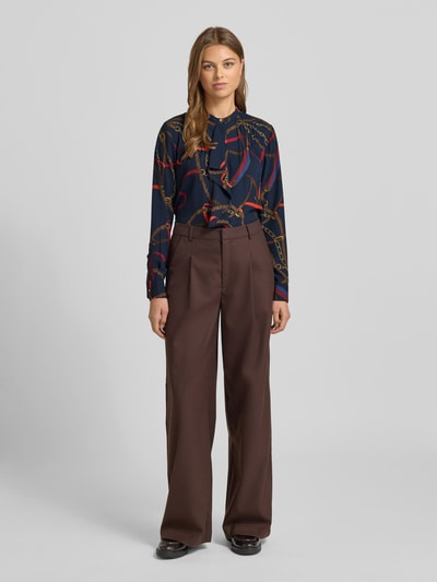 Lauren Ralph Lauren Regular Fit Bluse mit Volants Modell 'JASLIE' Marine 1